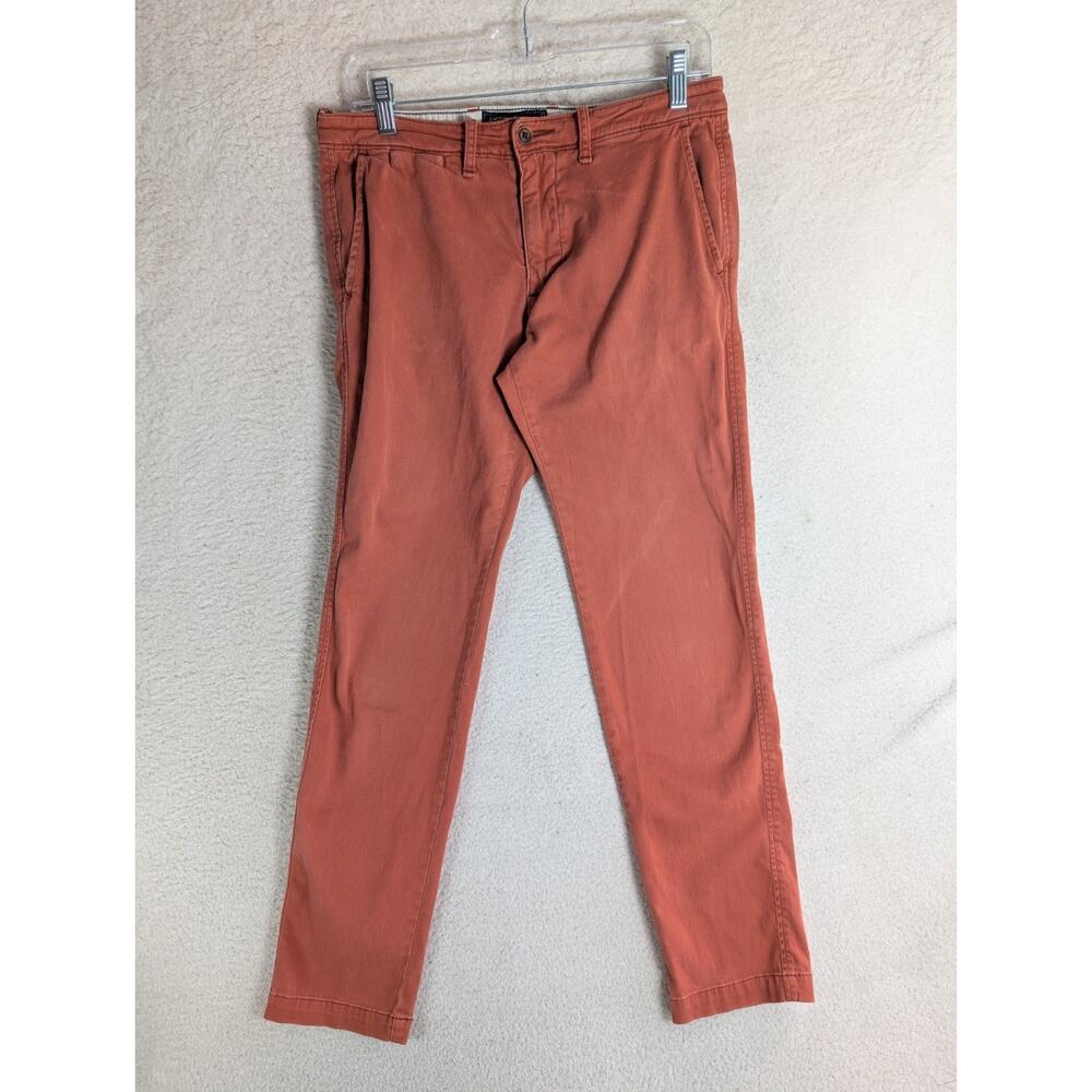 Abercrombie & Fitch Pants Mens 30x32 Salmon Skinny Stretch Chino Low Rise